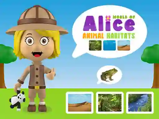 Spel World of Alice Animal Habitats på nätet