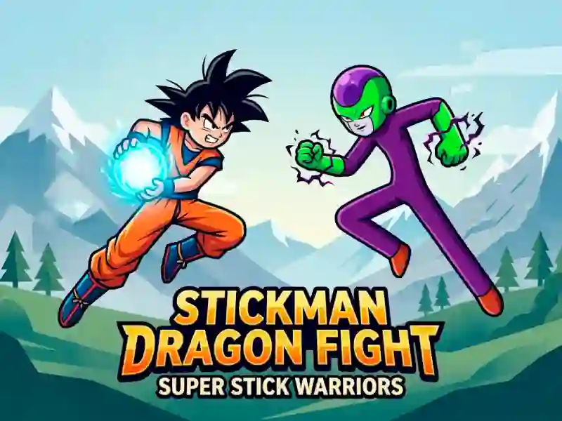 Spel Stickman Dragon Fight - Super Stick Warriors på nätet
