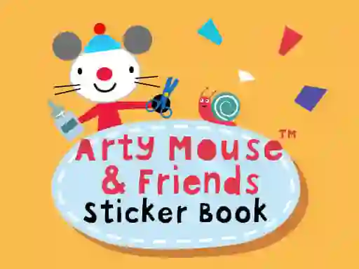 Spel Arty Mouse & Friends Sticker Book på nätet