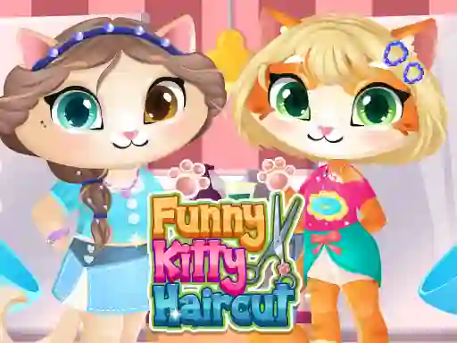 Spel Funny Kitty Haircut på nätet