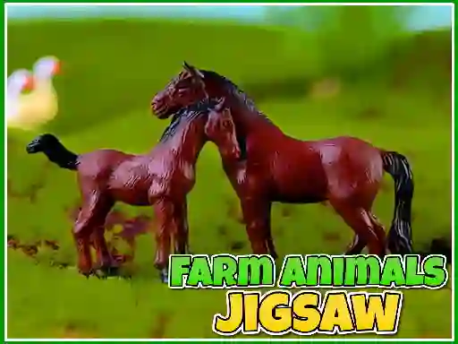 Spel Farm Animals Jigsaw på nätet
