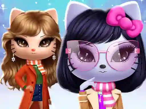 Spel Kitty Squad Winter Dress Up på nätet