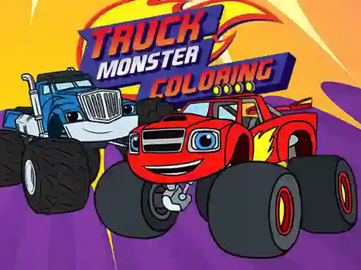 Spel Truck Monster Coloring på nätet