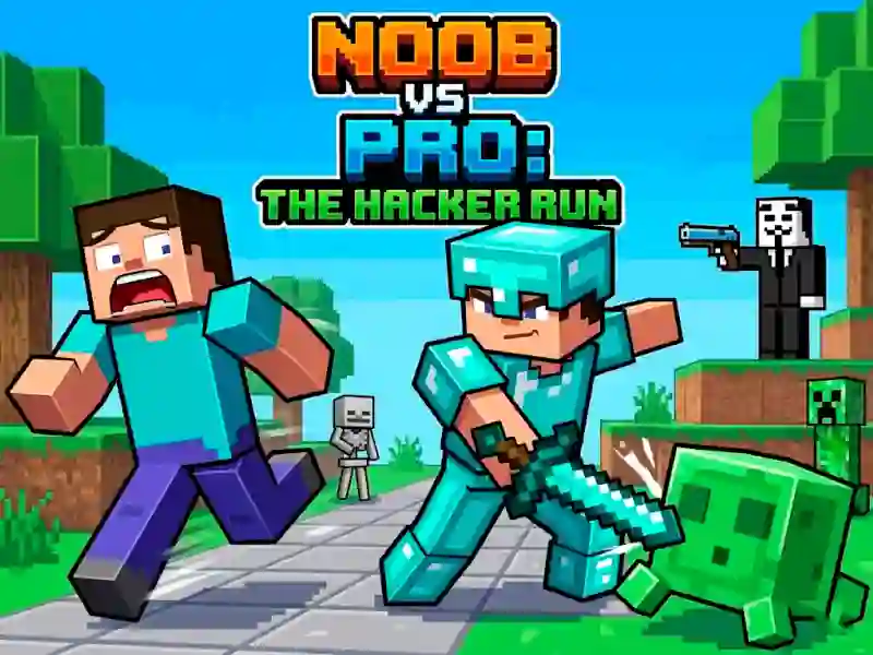 Spel Noob vs Pro Help Hacker danger Hacker på nätet