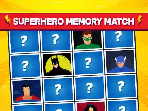 Spel Superhero Memory Match på nätet
