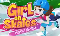 Spel Girl on Skates Paper Blaze på nätet