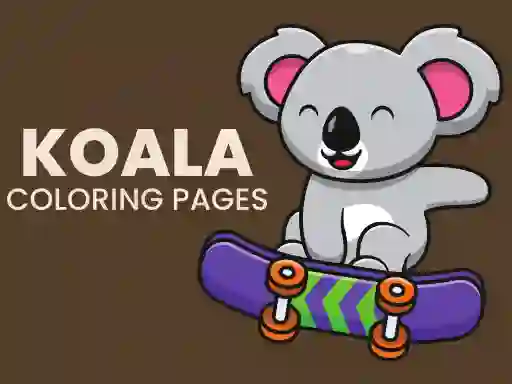 Spel Koala Coloring Pages på nätet