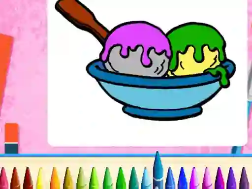 Spel Online Ice Cream Coloring på nätet