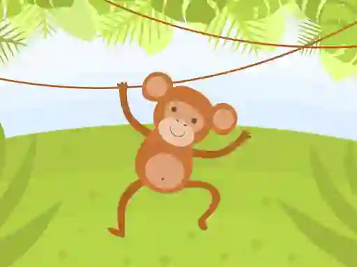 Spel Funny Monkeys Coloring på nätet
