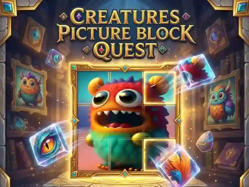 Spel Creatures Picture Block Quest på nätet