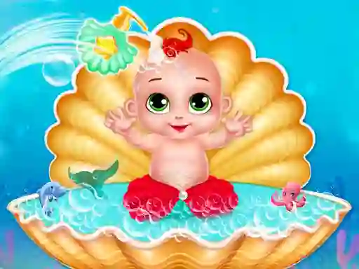 Spel Mermaid Baby Care på nätet
