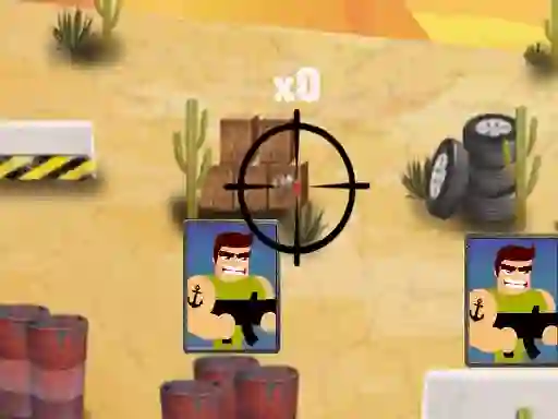 Spel 2D War Friends Shooting på nätet