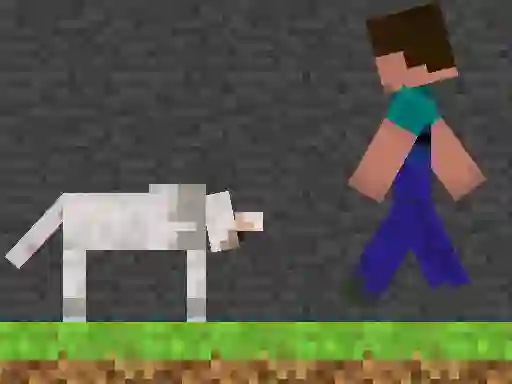 Spel Steve and Wolf på nätet