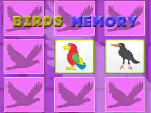 Spel Kids Memory With Birds på nätet