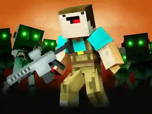 Spel Noob Shooter Zombie på nätet
