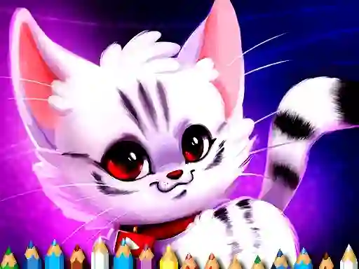 Spel Cute Kitty Coloring på nätet