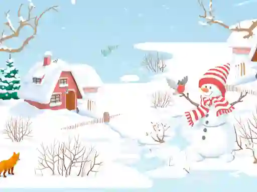 Spel Snowman Slide på nätet
