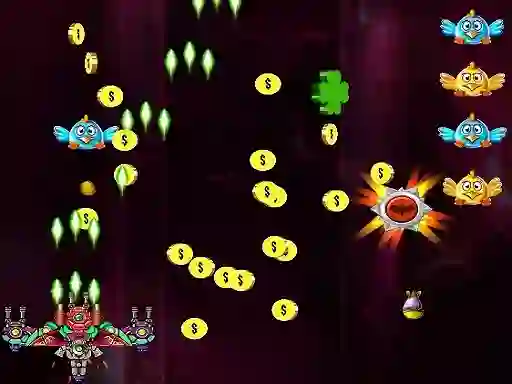 Spel Space Attack Chicken Invaders på nätet