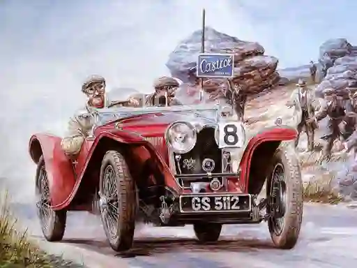 Spel Vintage Cars Puzzle på nätet