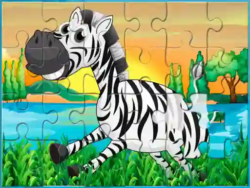 Spel Happy Animals Jigsaw på nätet
