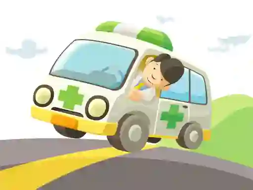 Spel Cartoon Ambulance på nätet