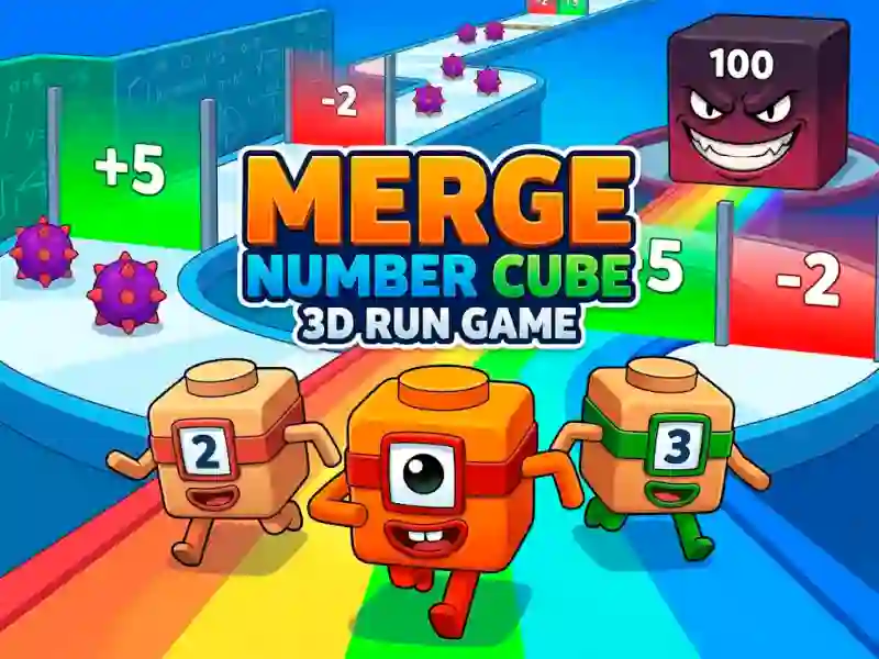 Spel Merge Number Cube 3d Run Game på nätet