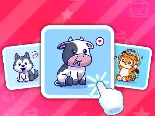 Spel Cute Animal Cards på nätet