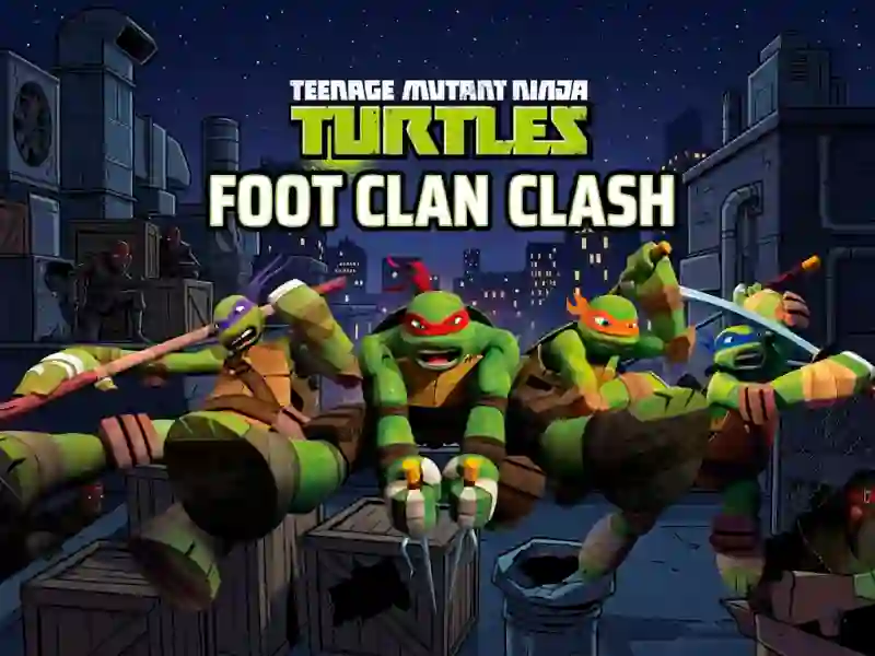 Spel Teenage Mutant Ninja Turtles Foot Clan Clash på nätet