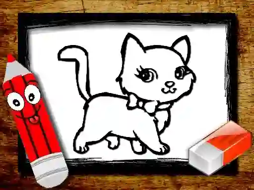 Spel Back to School: Animals Coloring Book på nätet