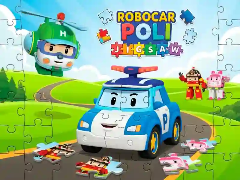 Spel Robocar Poli Jigsaw på nätet