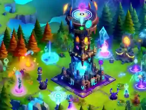 Spel 2D Fantasy Tower Defence på nätet