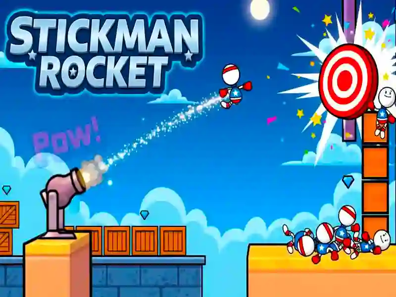 Spel Stickman Rocket på nätet