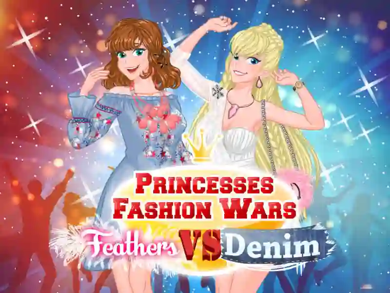 Spel Princesses Fashion Wars Feathers VS Denim på nätet