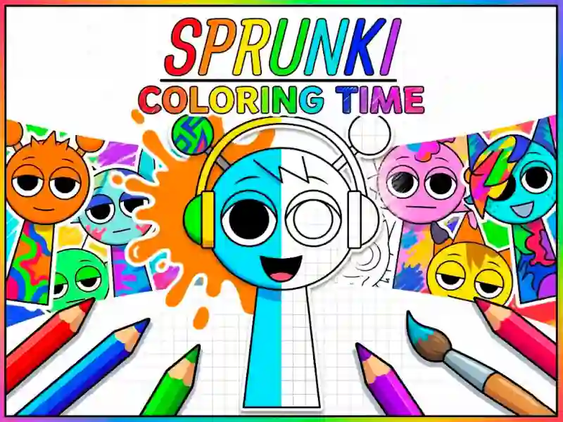 Spel Sprunki Coloring Time på nätet