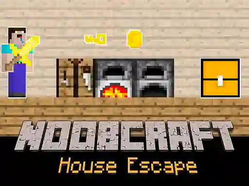 Spel Noobcraft House Escape på nätet