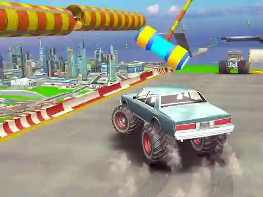 Spel Impossible Monster Truck Race på nätet