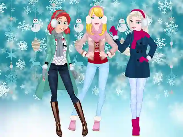 Spel Princesses Winter Spree på nätet