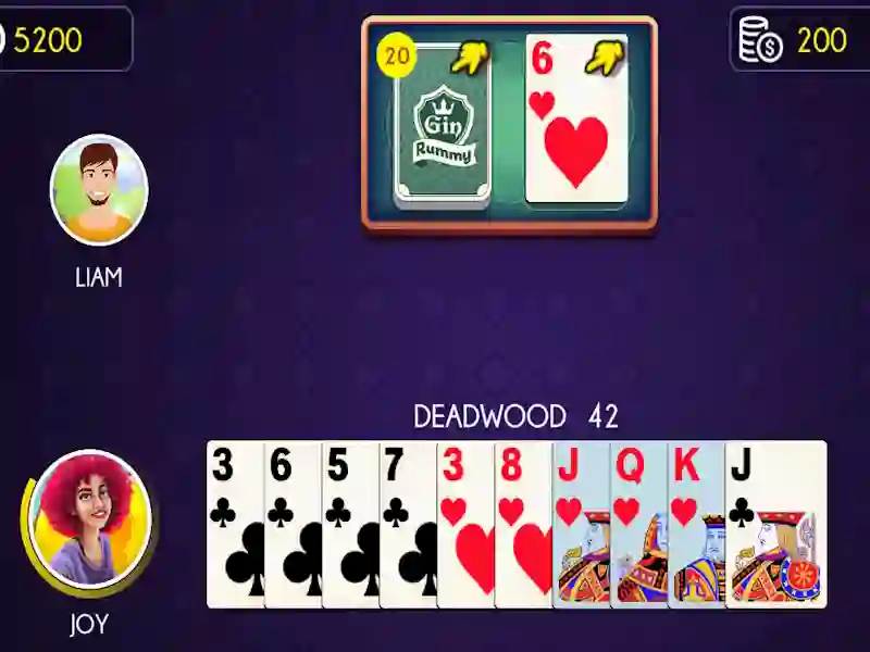 Spel Gin Rummy på nätet