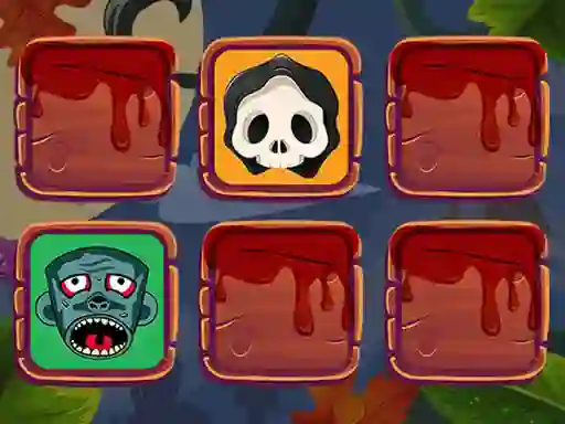 Spel Halloween Faces Memory på nätet