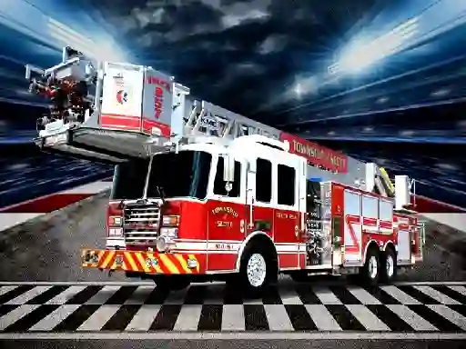 Spel Fire Trucks Puzzle på nätet
