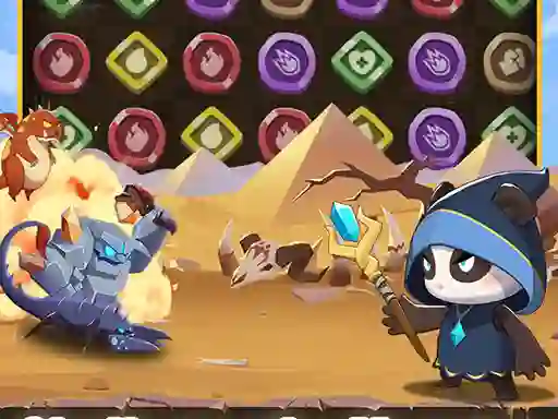 Spel Legend of Panda Match 3 & Battle på nätet
