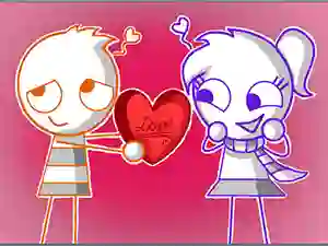 Spel Valentines Hidden Stars på nätet
