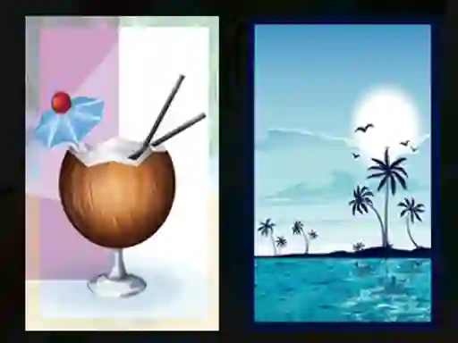 Spel Beach Cocktails Memory på nätet