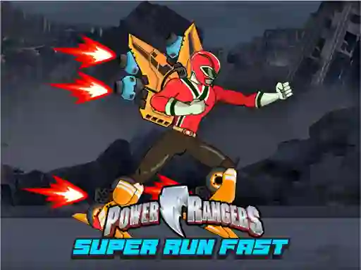 Spel Power Rangers Super Run Fast på nätet