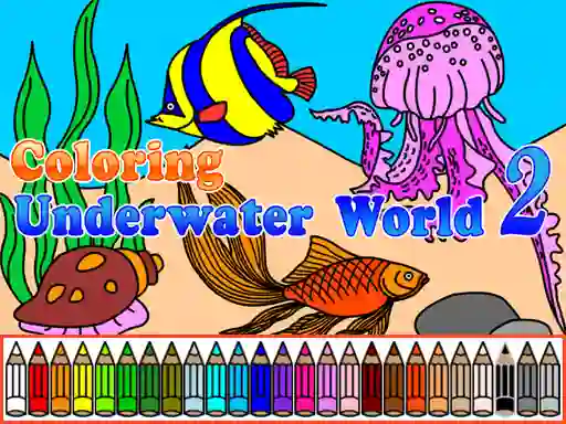 Spel Сoloring Underwater World 2 på nätet