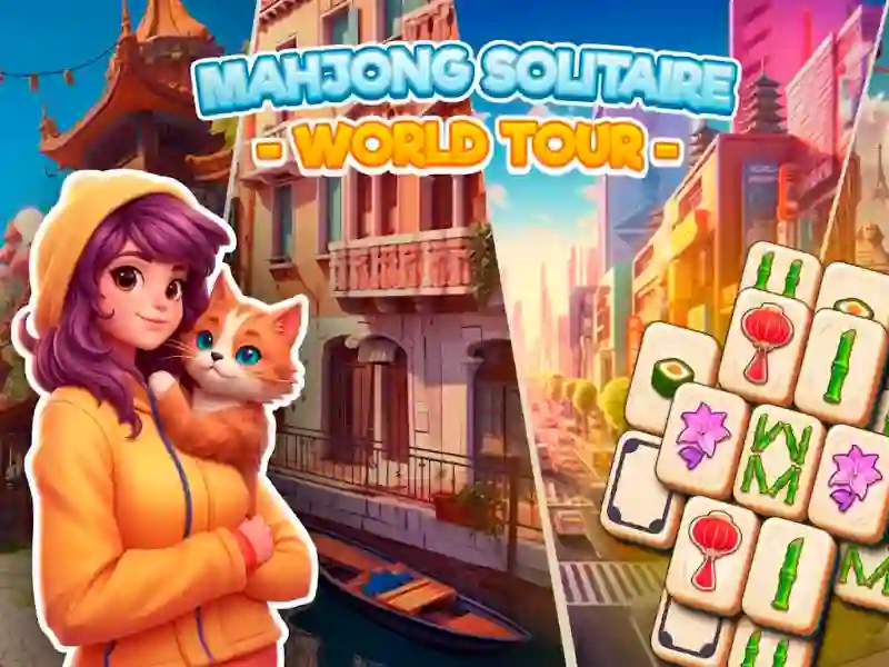 Spel Mahjong Solitaire: World Tour på nätet