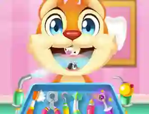 Spel Crazy Animals Dentist på nätet