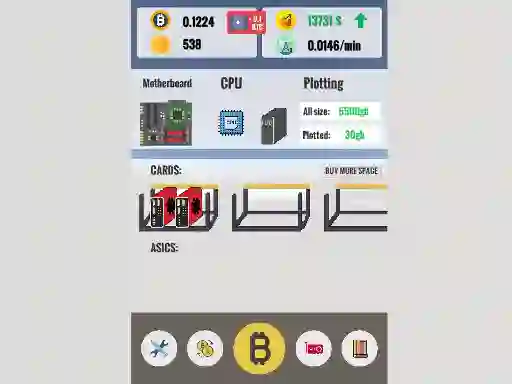 Spel Bitcoin Clicker på nätet