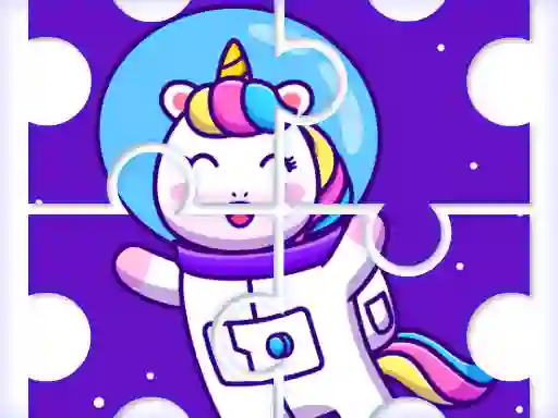 Spel Cute Rainbow Unicorn Puzzles på nätet