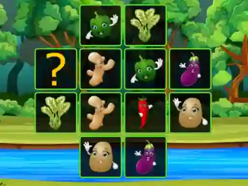 Spel Vegetable Cards Match på nätet